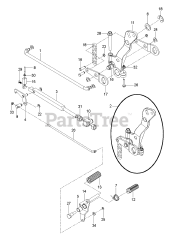 RedMax CZT 72 x (967943501-00) - RedMax 72" Zero-Turn Riding Mower (2018-07) PEDALS
