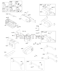 Briggs & Stratton 356447-0075-G1 - Briggs & Stratton Horizontal Engine Exhaust System