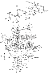 MTD 196-802-000 - MTD Mower Deck Assembly Only (1986)