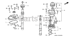 Honda BF130 A2 XA (BZBE) - Honda Marine Engine, Made in Japan (SN: BZBE-1300001 - BZBE-1400000) BALANCER SHAFT