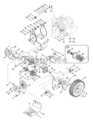 MTD 31AH5ZLH704 - MTD Gold Snow Thrower (2008)