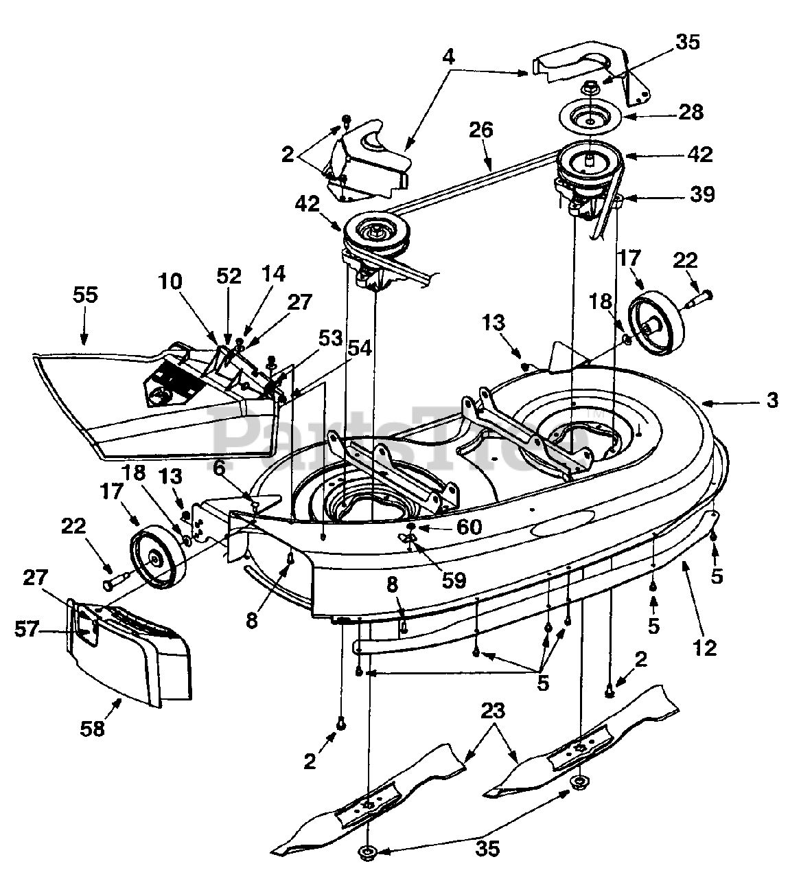 White Outdoor YM1338 (13BH660F009) White Outdoor Lawn Tractor (2001