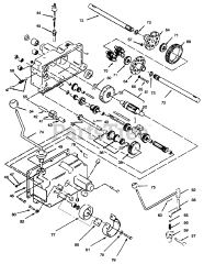 Toro 73420 (416-8) - Toro Garden Tractor (SN: 059000715 - 059999999) (1995) Transmission 8-Speed 2