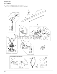 RedMax BCZ 3050 S - RedMax Brushcutter (SN: 90200101 & Above) (2009-03)