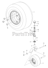 Husqvarna Z 242 F (967324403-00) - Husqvarna 42" Zero-Turn Mower (2015-06) WHEELS &amp; TIRES