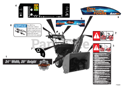Ariens 916003 - Ariens AMP Compact 24" Snow Blower, Battery Powered (SN: 035000 - 074999) Decals