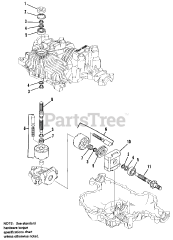 AGCO 1613 G (1691894) - AGCO 38" Lawn Tractor, 12.5hp Pump Shaft/Motor Shaft Group