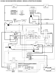 Ferris IS 2100Z (5901333) - Ferris IS2100Z Series 61" Zero-Turn Mower, 28hp Briggs & Stratton Electrical Schematic - Ign. Grounding Circuit / Op Pres. - Briggs &amp; Stratton EFI