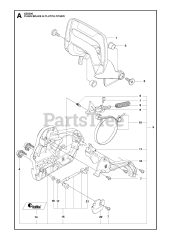 RedMax GZ 5000 - RedMax Chainsaw CHAIN BRAKE &amp; CLUTCH COVER
