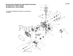 Snapper Pro S 125XT (5901629) - Snapper Pro S125XT Series 52" Zero-Turn Mower, 23hp Kawasaki Transaxle SERVICE PARTS - ZT3400 (5103589_5103590)