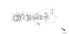 Honda GX340 UT2 QNR2/A (GCBET) - Honda Engine, Made in Thailand (SN: GCBET-2000001 - GCBET-2025452) PISTON