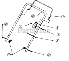 Huskee 316-140-131 - Huskee Snow Thrower (1996) (Tractor Supply) Handle Assembly Control