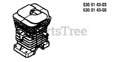 Husqvarna 41 - Husqvarna Chainsaw (1994-05) Cylinder (S/N 239 09 02)