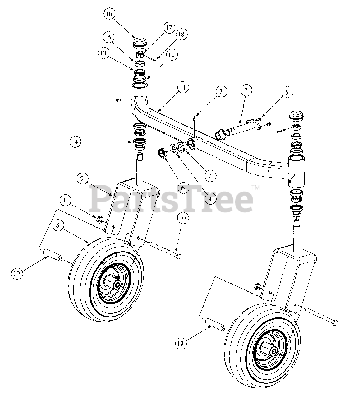 Cub Cadet ZT 60 (53AB5B8J100) Cub Cadet 60" ZeroTurn Mower Front
