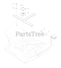Exmark RAE708GEM60300 - Exmark 60" Radius E-Series Zero-Turn Mower, Exmark 708 (SN: 400000000 - 402082299) (2017) Fuel Tank Assembly (cont.)