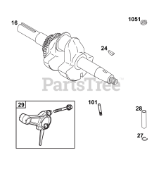 Briggs & Stratton 117432-0624-B1 - Briggs & Stratton Horizontal Engine Crankshaft Group