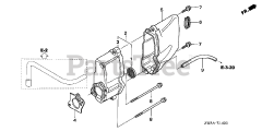 Honda BFP9.9 D5 LHA (BABJ) - Honda Outboard Engine, Made in Japan (SN: BABJ-1400001 - BABJ-1499999) MUFFLER COVER