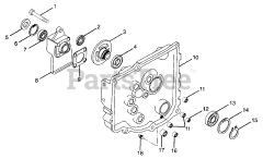 Gravely 987068 - Gravely Lawn Tractor, 18hp Kohler, With Hydraulic Lift (SN: 000101 & Above) NUMBER THIRTEEN - TRANSMISSION COVER ASSY - 066,067,068,069 - G SERIES