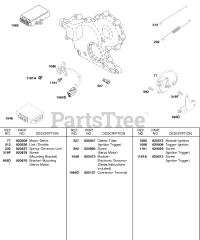 Briggs & Stratton 584447-0205-E2 - Briggs & Stratton Horizontal Engine Servo Motor, Modules, Springs