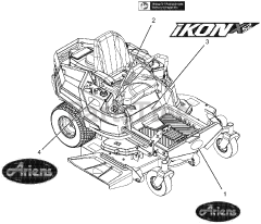 Ariens 915330 - Ariens Ikon-X 52" Zero-Turn Mower, 23hp Kawasaki (SN: 016000 & Above)