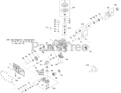 Toro 74777 (MX 6050) - Toro 60" TimeCutter Zero-Turn Mower (SN: 400000000 - 401399999) RH Transaxle Assembly No. 133-4419