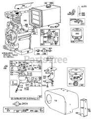 Briggs & Stratton 147432-0721-XX - Briggs & Stratton Horizontal Engine Carburetor,Fuel,A/C,Sno-Gard