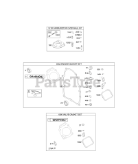 Briggs & Stratton 295447-0141-E1 - Briggs & Stratton Horizontal Engine Engine Gasket Set, Valve Gasket Set