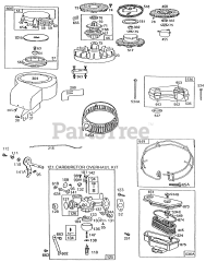 Briggs & Stratton 190702-2173-01 - Briggs & Stratton Vertical Engine Carburetor,Rewind,A/C,Screen