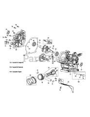 MTD 370-SUC - MTD Engine 370-SUC Crankcase