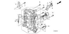 Honda BF175 AK1 XA (BAJJ) - Honda Marine Engine, Made in Japan (SN: BAJJ-1300001 - BAJJ-9999999) CRANKCASE