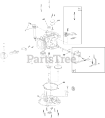 Toro 29639 - Toro 50cm Walk-Behind Mower (SN: 314000001 - 314999999) (2014) Dipstick, Brake and Governor Arm Assembly