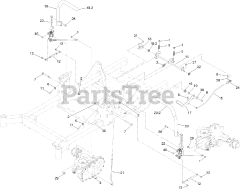 Toro 74465 (HD 2000) - Toro 48" Titan Zero-Turn Mower (SN: 400000000 - 403350971) Motion Control Assembly