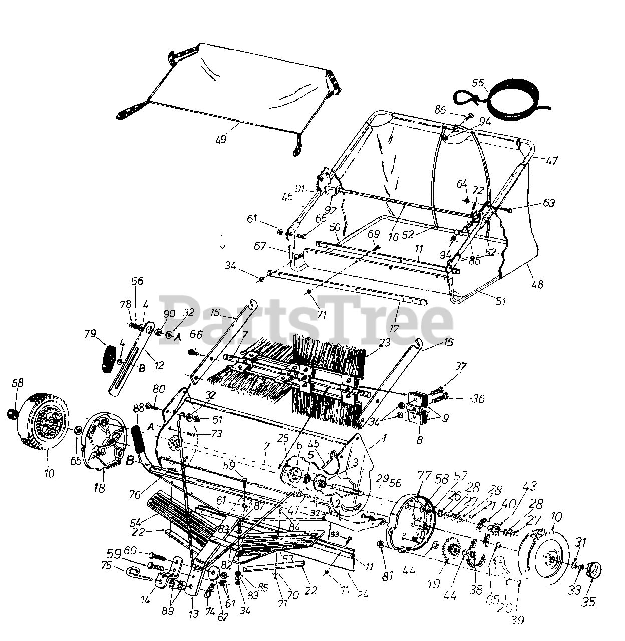 Husqvarna HS 380 (954995201) Husqvarna Towbehind Sweeper (199011