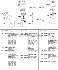 Briggs & Stratton 243432-1145-01 - Briggs & Stratton Horizontal Engine Intake Manifold, Air Cleaner