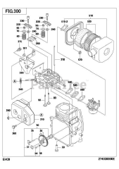 Subaru Robin EH090D42010 (EH090) - Subaru Robin Rammer Engine 300 Intake &amp; Exhaust