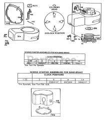 Briggs & Stratton 114982-3155-01 - Briggs & Stratton Vertical Engine Rewind, Blower Hsg, Guard