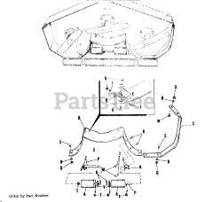 Simplicity 990407 - Simplicity 42" Mower Deck MOWER UNDERSIDE