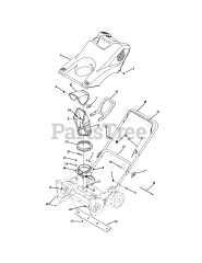 Yard-Man 31AS2N1C701 - Yard-Man Snow Thrower (2010) Shroud, Chute &amp; Handle