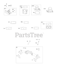 Briggs & Stratton 540477-0110-E1 - Briggs & Stratton Horizontal Engine Intake Manifold, Intake Elbows