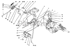 Toro 72062 (264-6) - Toro Yard Tractor (SN: 049000001 - 049999999) (1994) Gear Shift Linkage
