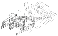Toro 74225 (Z 253) - Toro 62" Z Master Zero-Turn Mower, Side-Discharge Deck (SN: 230006001 - 230999999) (2003) Idler Assembly