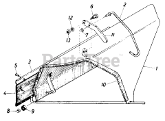 MTD 19034C - MTD Rear Chute Deflector (1986) Rear