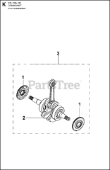 Husqvarna 236 e - Husqvarna Chainsaw CRANKSHAFT