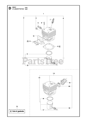 Husqvarna 365 - Husqvarna Chainsaw CYLINDER PISTON