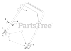 MTD 31AS2S1E795 - MTD Pro Snow Thrower (2016) Handle