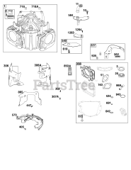 Briggs & Stratton 40N777-0024-B1 - Briggs & Stratton Vertical Engine Cylinder Group