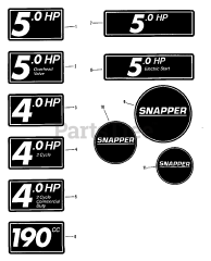 Snapper D 21407T-2 (80131) - Snapper 21" Walk-Behind Mower, 4hp