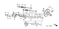 Honda GX390 U1 VXE4 (GCANK) - Honda Engine, Made in Japan (SN: GCANK-1000001 - GCANK-9999999) CAMSHAFT