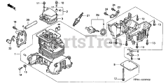 Honda UMK431 K1 UNBA (HZAD) - Honda Brush Cutter, Made in Japan (SN: HZAD-2000001 - HZAD-2049999) CRANKCASE