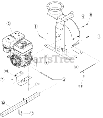 Bear Cat DL 8390 - Bear Cat 8" Debris Loader, 390cc Honda (SN: D00001 & Above)